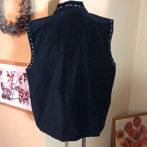 Vintage DRESS BARN Size 1X Embroidered Cat Kitty Kitten Patch Velvet Cotton NWOT - Picture 6 of 16